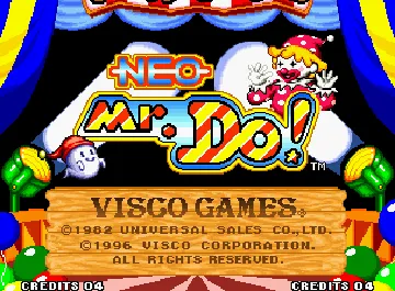 Neo Mr. Do! screen shot title